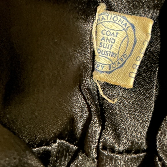 Vintage 1940s/1950s Worumbo Cashmere one button swing coat M Woolen long - Picture 7 of 10